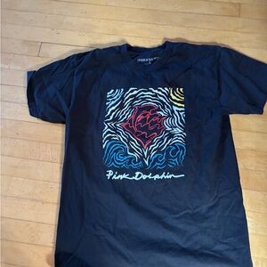 Pink Dolphin Black Graphic Tee